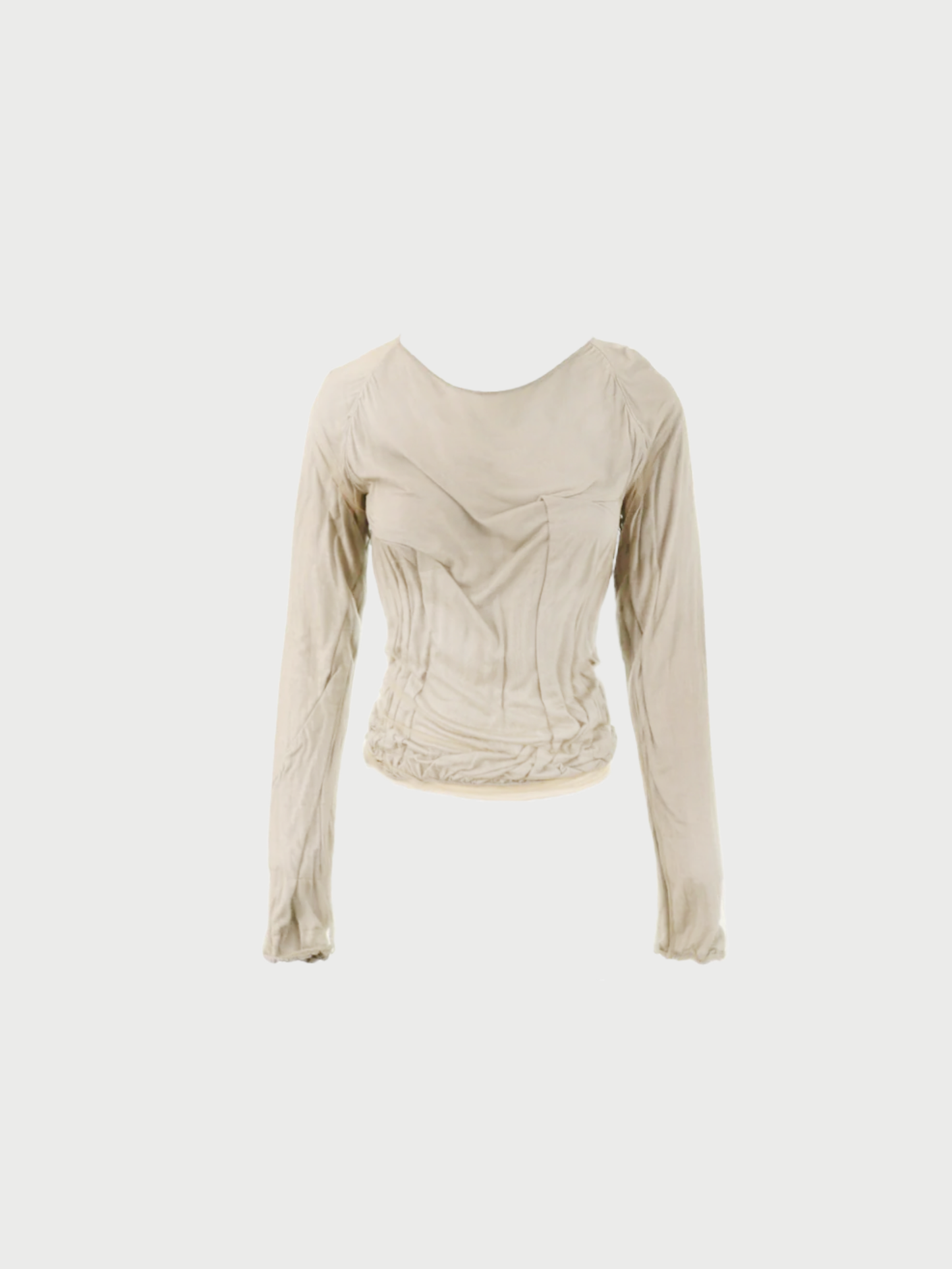 Maison Martin Margiela SS 2003 Grey Rayon Silk Top
