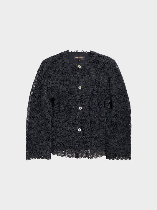 Comme des Garçons 1990s Rare Archival Black Lace Jacket