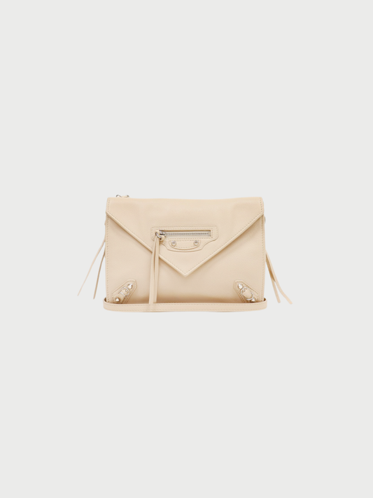 Balenciaga SS 2013 Beige Leather Paper Triple Shoulder Bag