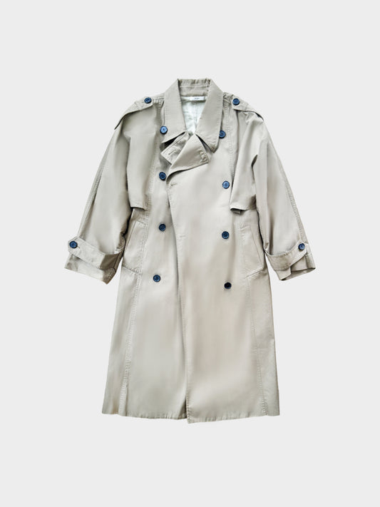 Celine by Phoebe Philo 2010s Beige Double Breasted Trench Coat
