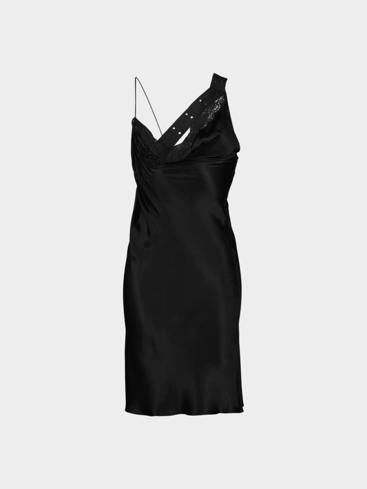 Christian Dior by John Galliano SS 2002 Black Street Chic Silk Dress