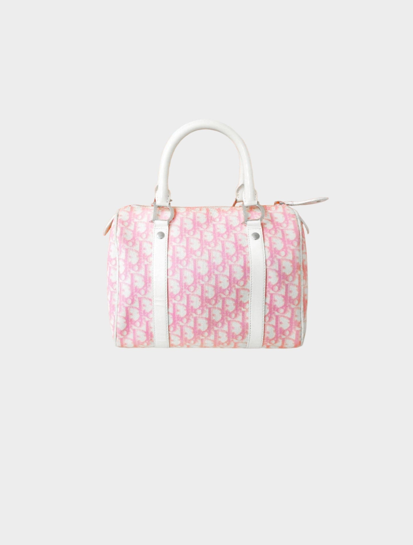 Christian Dior 2000s Pink Trotter Mini Boston Bag