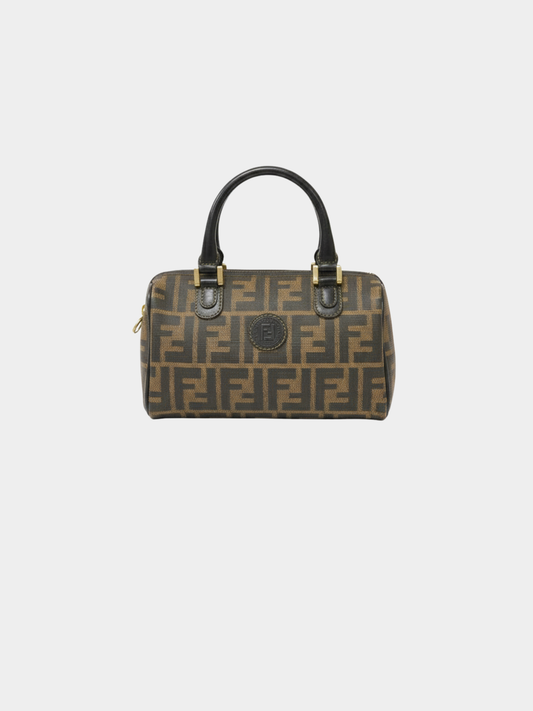 Fendi 2000s Brown Zucca Mini Handbag