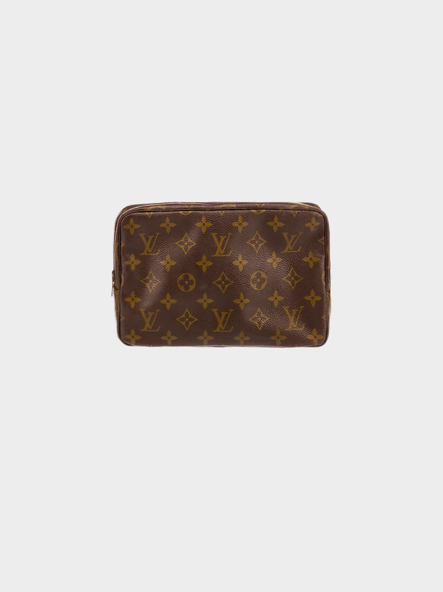 Louis Vuitton 1990s Brown Monogram Vanity Clutch Bag