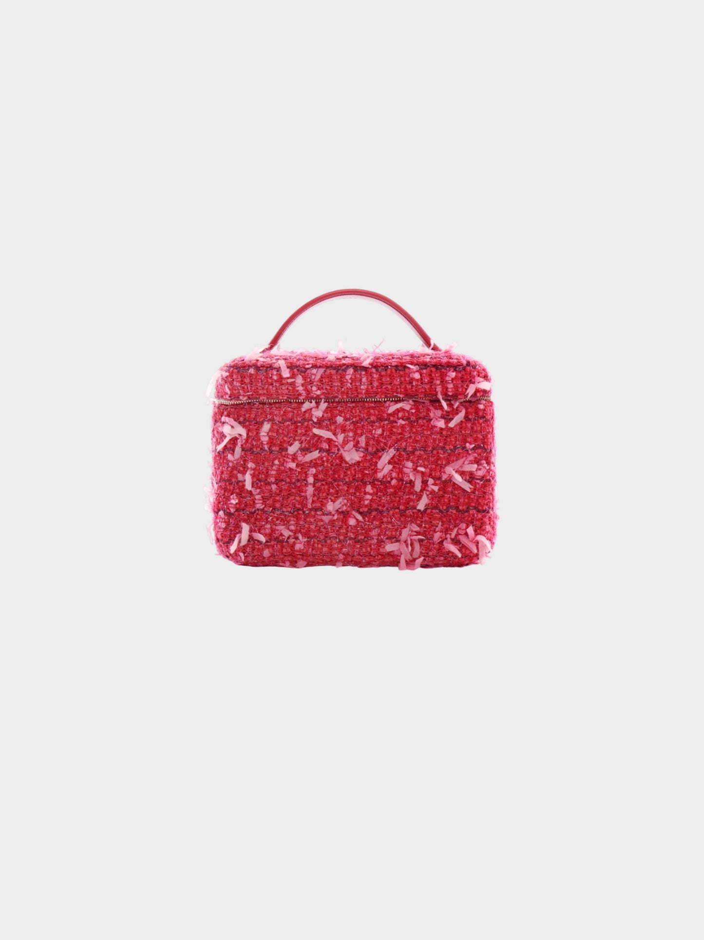 Chanel 2017-2018 Pink Tweed Vanity Case