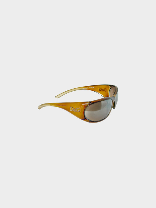 Dolce and Gabbana 2000s Gradient Amber 2188 Sunglasses