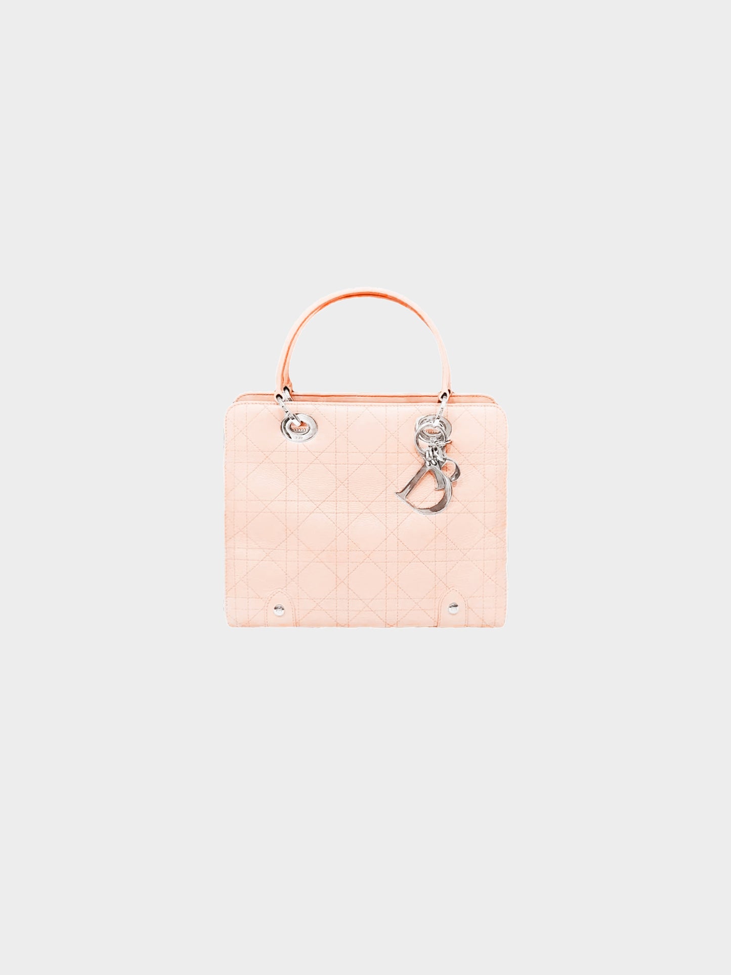Christian Dior 2004 Baby Pink Cannage Quilt Lady Dior Bag