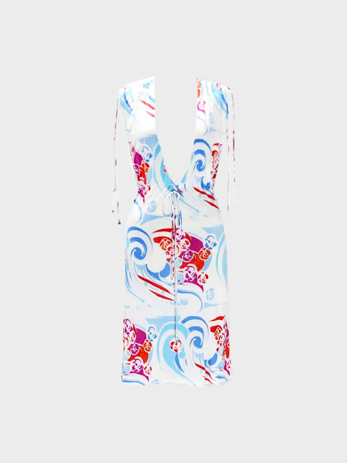 Chanel SS 2006 Sports Line Surf Print Viscose Dress