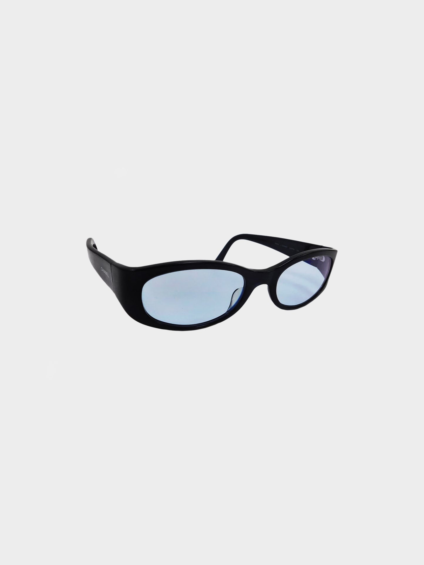 Chanel 2000s Black 2004 Round Sunglasses
