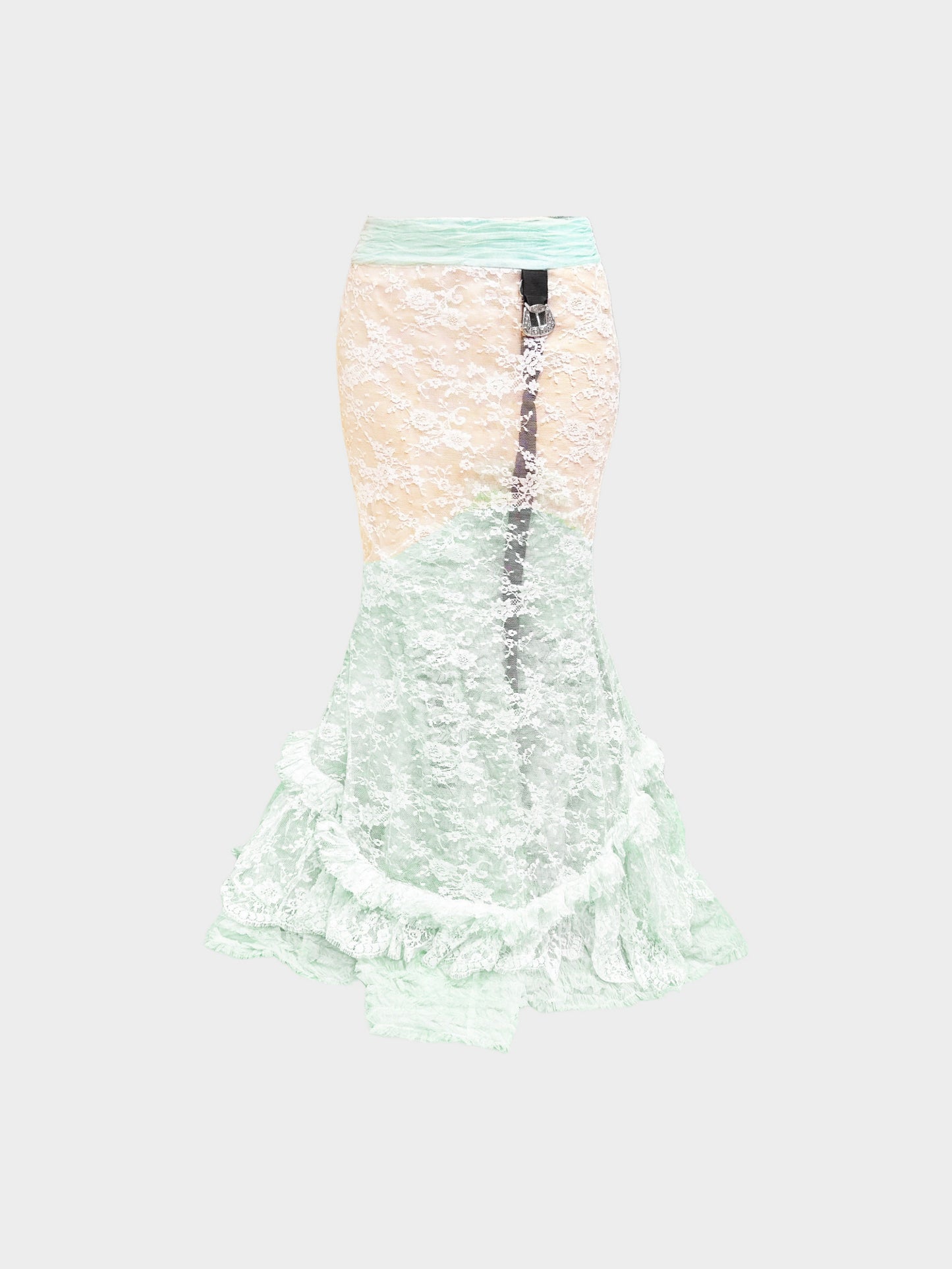 Dsquared2 2018 Mint Lace Mermaid Skirt