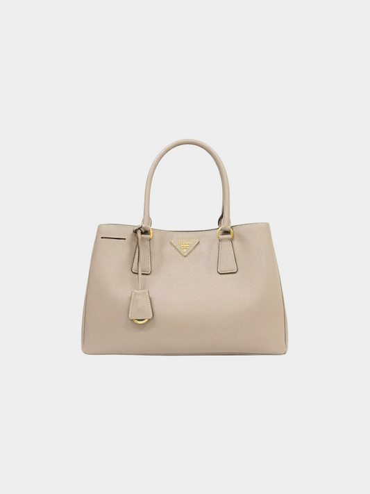 Prada 2010s Grey Galleria Saffiano Handbag