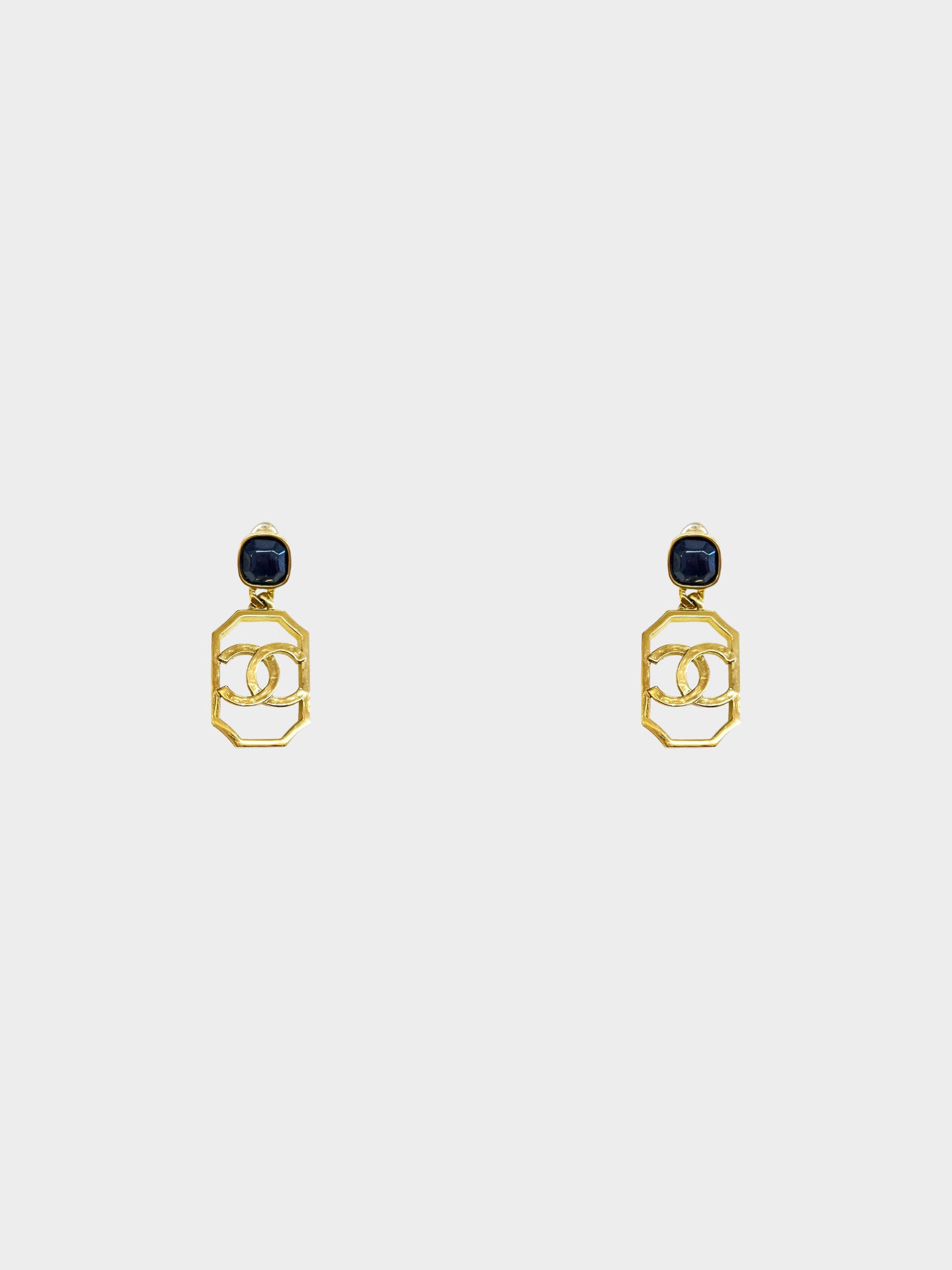 Chanel 2020 Murano Glass CC Drop Earrings