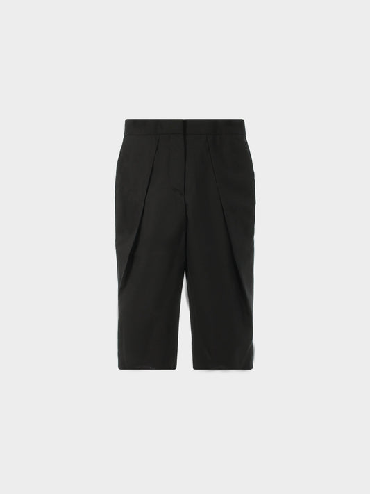 Jean Paul Gaultier 1990s Black Side Pleated Shorts