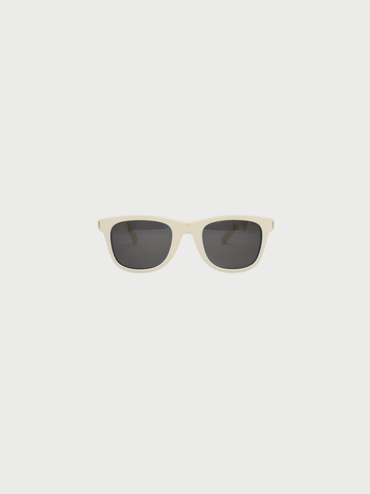 Yves Saint Laurent 2000s White Plastic Sunglasses