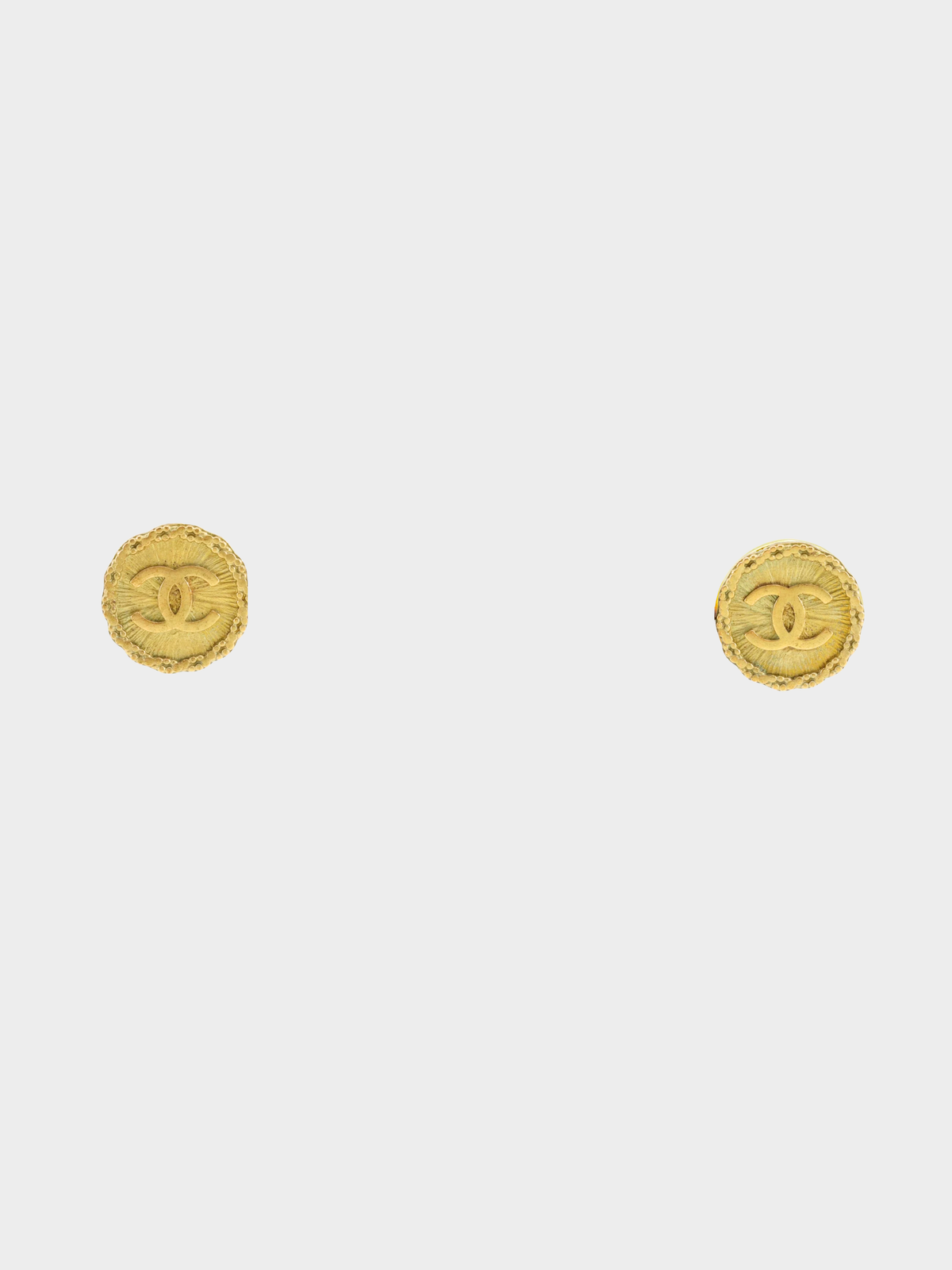 Chanel Spring 1995 Gold Coco Mark Earrings