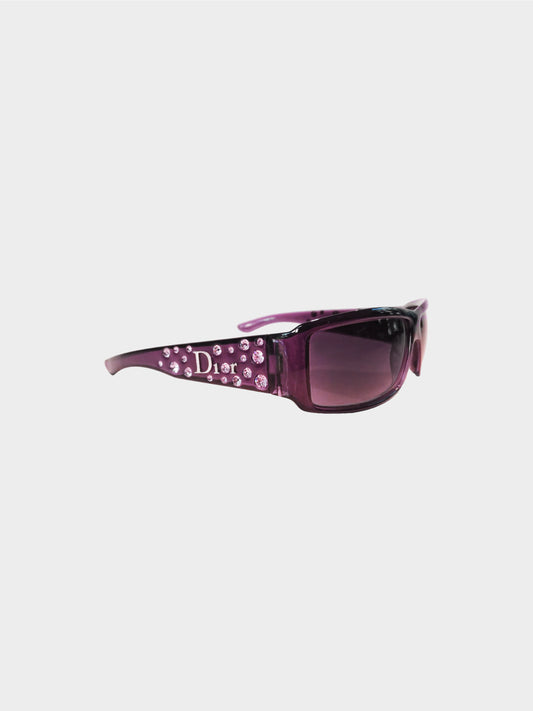 Christian Dior by John Galliano 2000 Purple Sparkling 2 Sunglasses