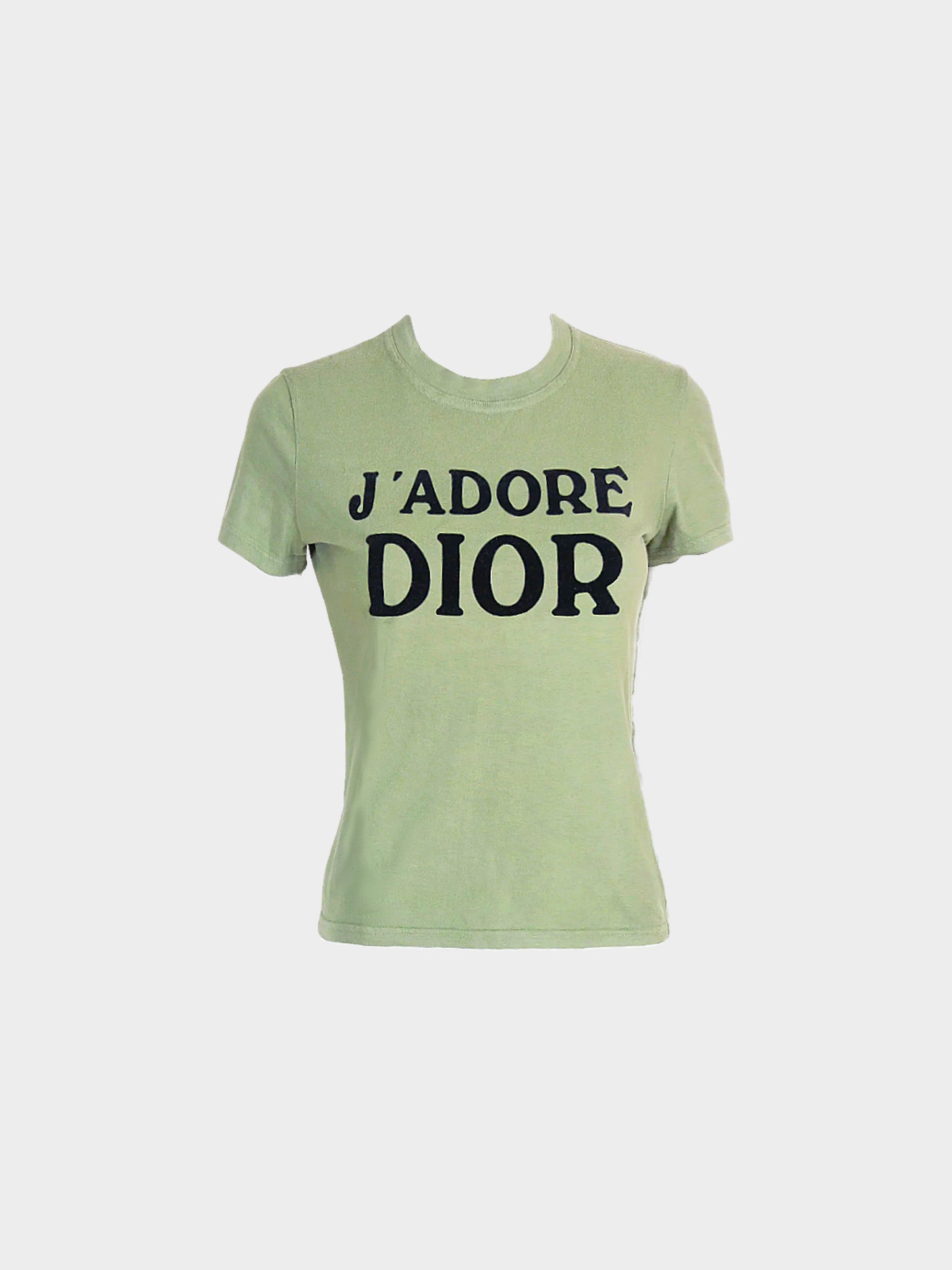 Christian Dior by John Galliano FW 2003 Green Dior J’adore Top