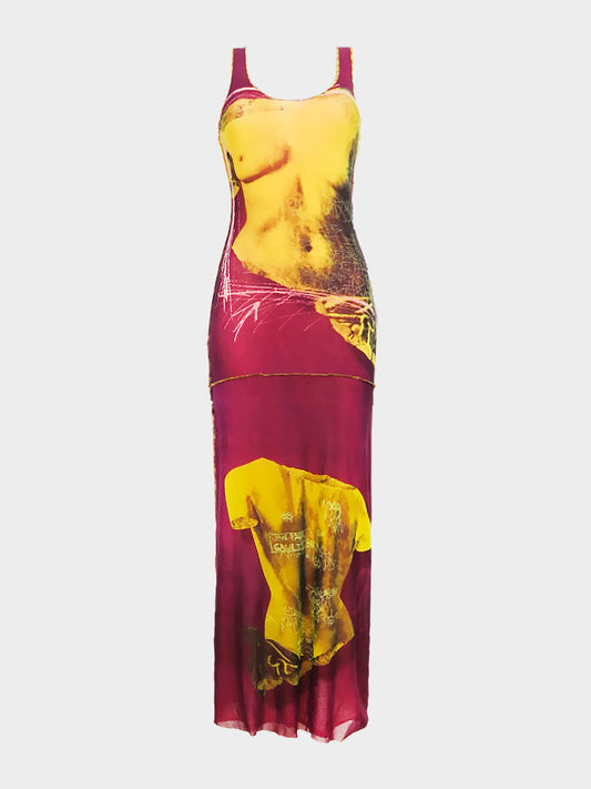 Jean Paul Gaultier SS 1999 Venus De Milo Mesh Dress