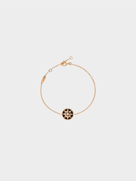 Christian Dior 2010s Black Onyx Rose des Vents Bracelets