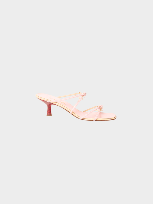 Chanel 2000s Pink Rosebud Heels