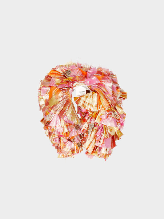 Junya Watanabe 1999 Multicolor Ruffled Scarf