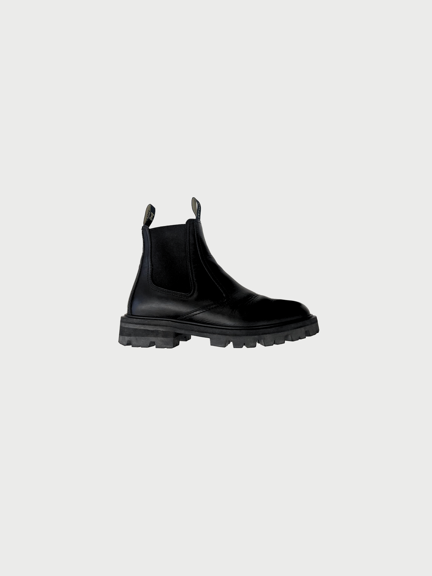 Celine 2020s Black Leather Margaret Chelsea Boots