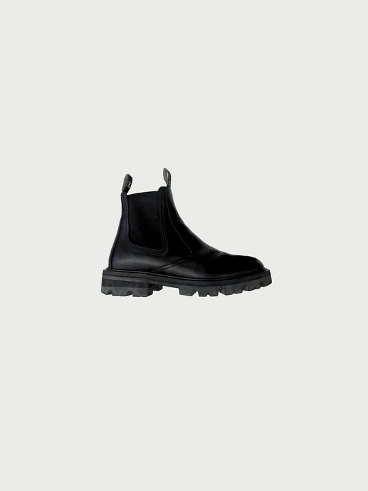 Celine 2020s Black Leather Margaret Chelsea Boots