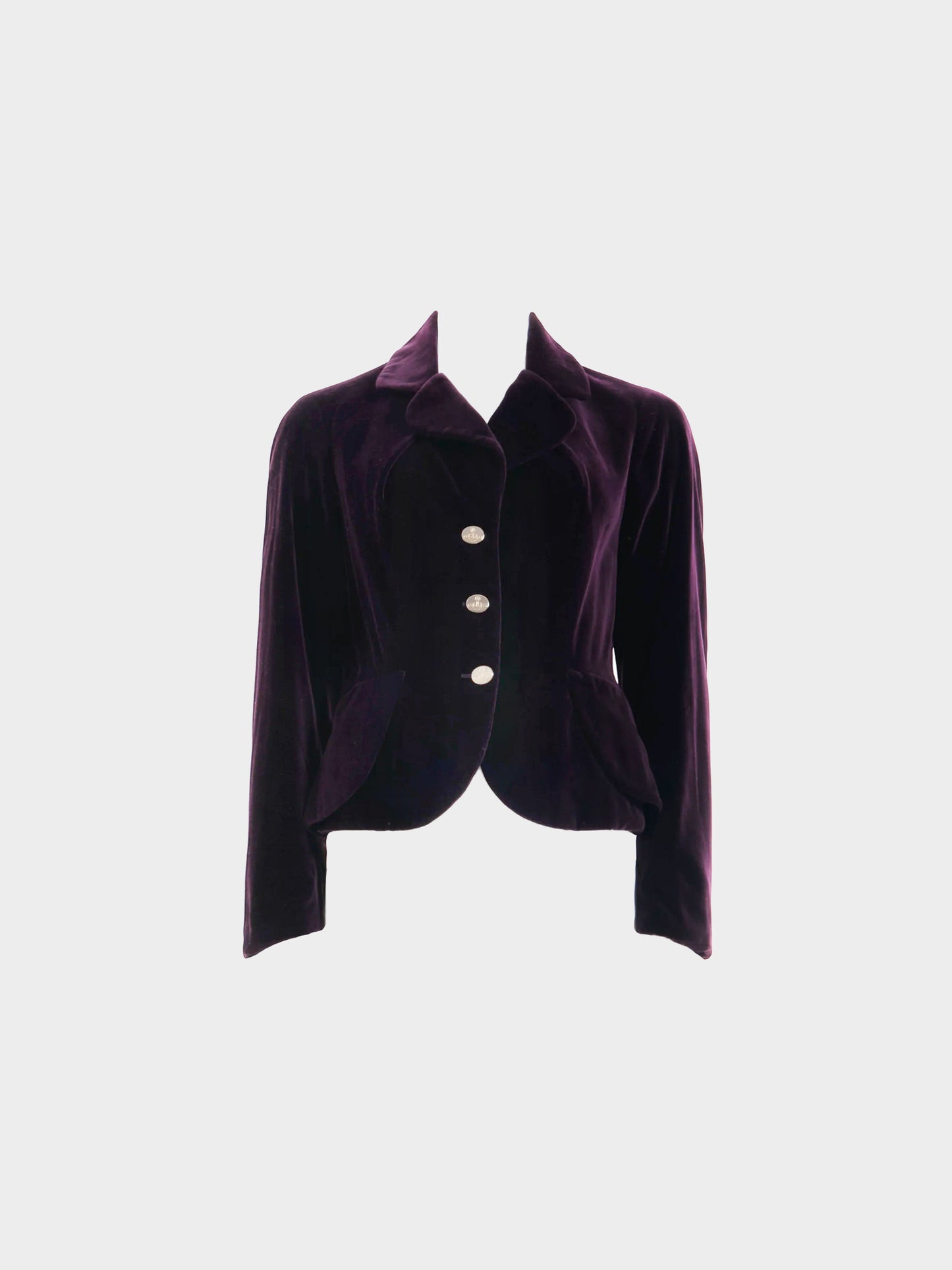 Vivienne Westwood FW 1992 Dark Purple Velvet ‘Bettina’ Peplum Jacket