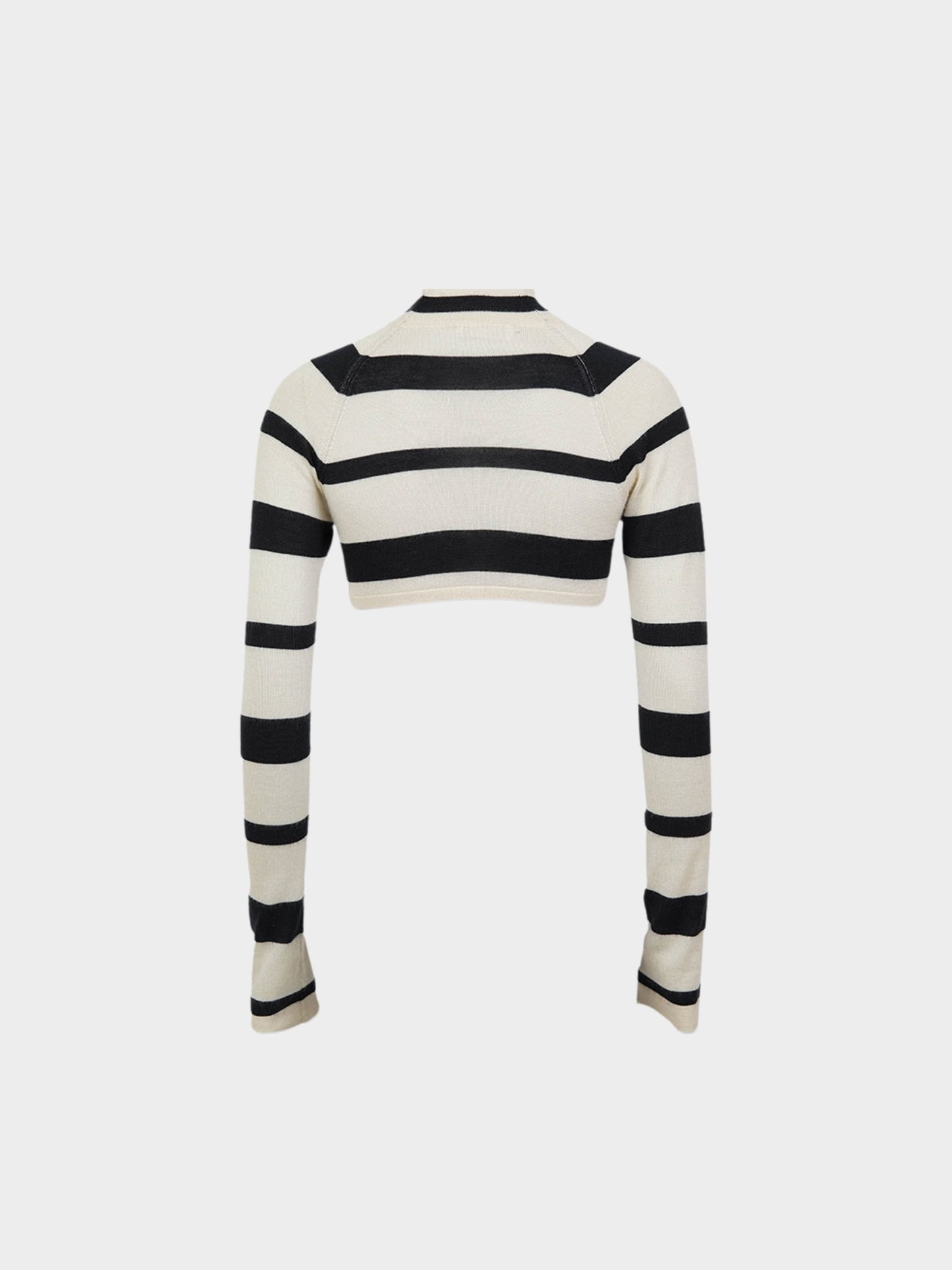 Prada SS 2001 Runway Super Crop Longsleeve Top
