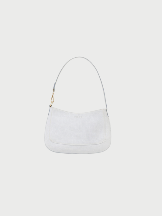 Loewe 2000s Light Blue Leather Logo One-Shoulder Bag