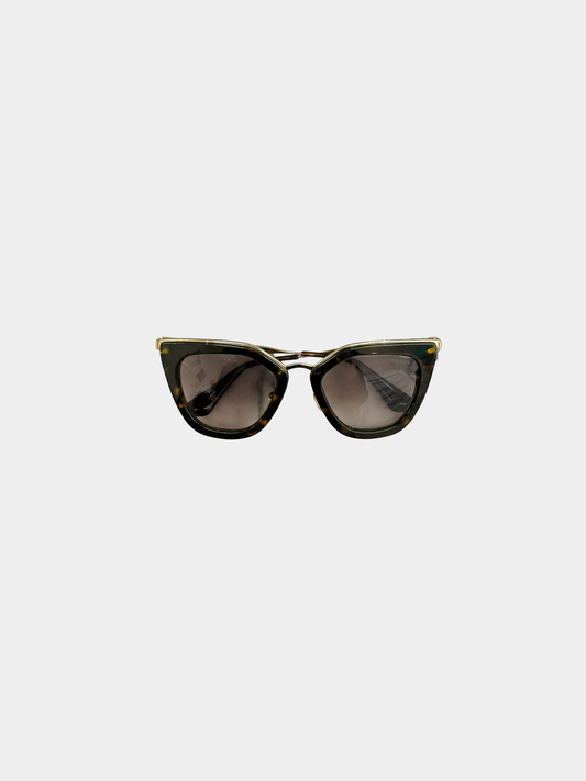 Prada 2010s Tortoiseshell Acetate SPR535 Cat Eye Sunglasses