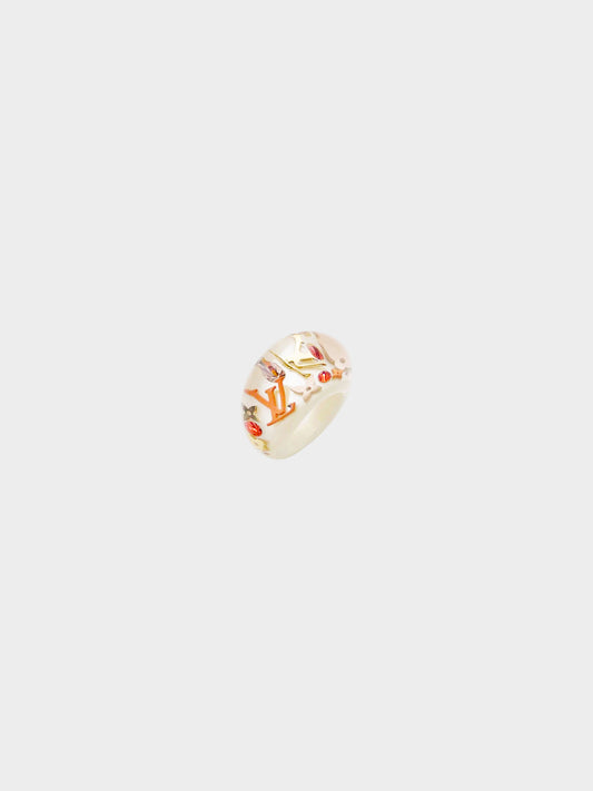Louis Vuitton 2011 Cream Berg Unclusion Resin Ring