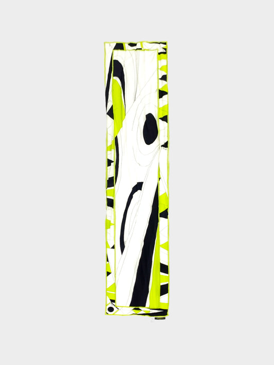 Emilio Pucci 2000s Geometric Abstract Print Silk Scarf