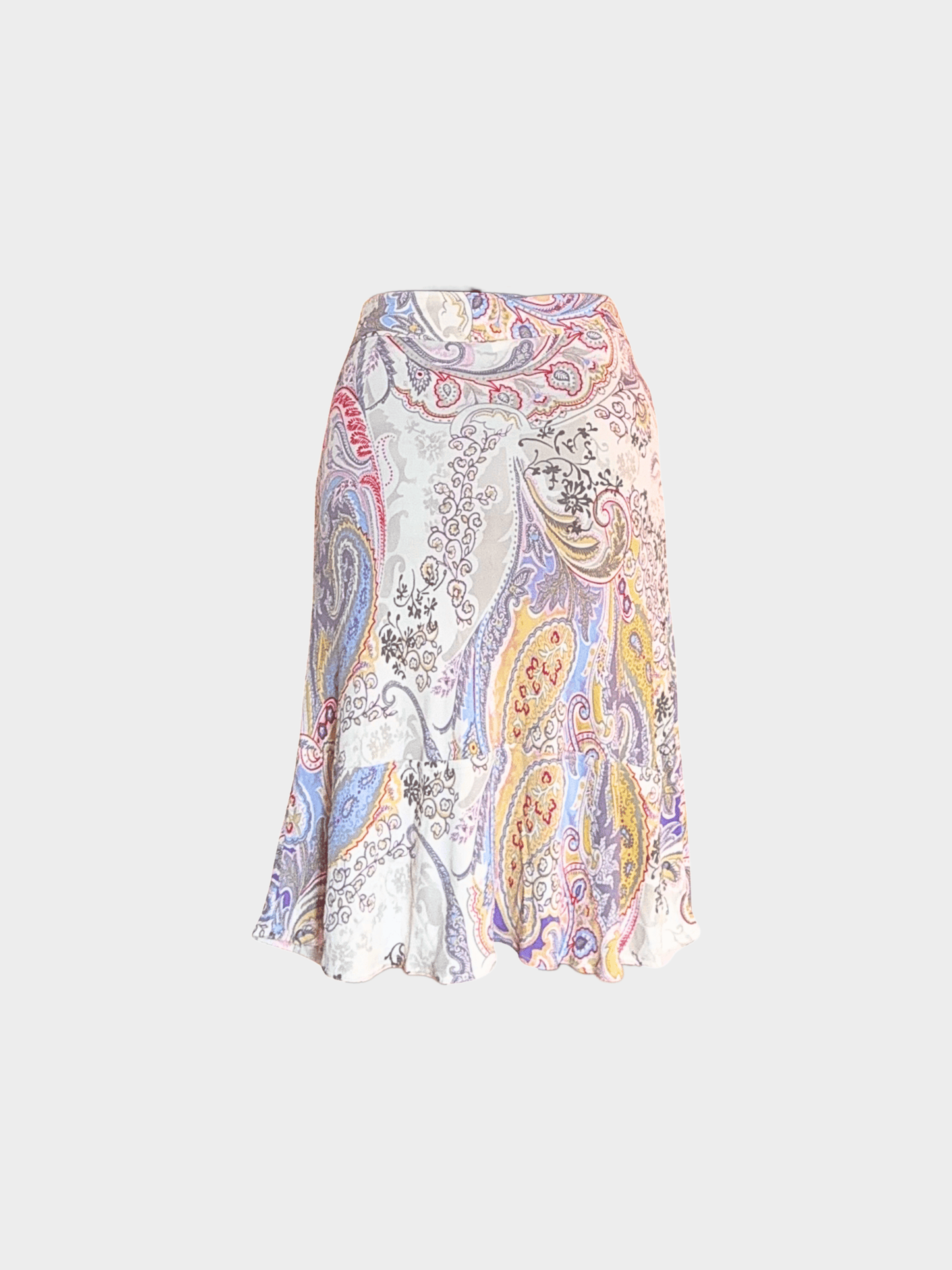 Etro 2000s Multicoloured Pastel Midi Skirt