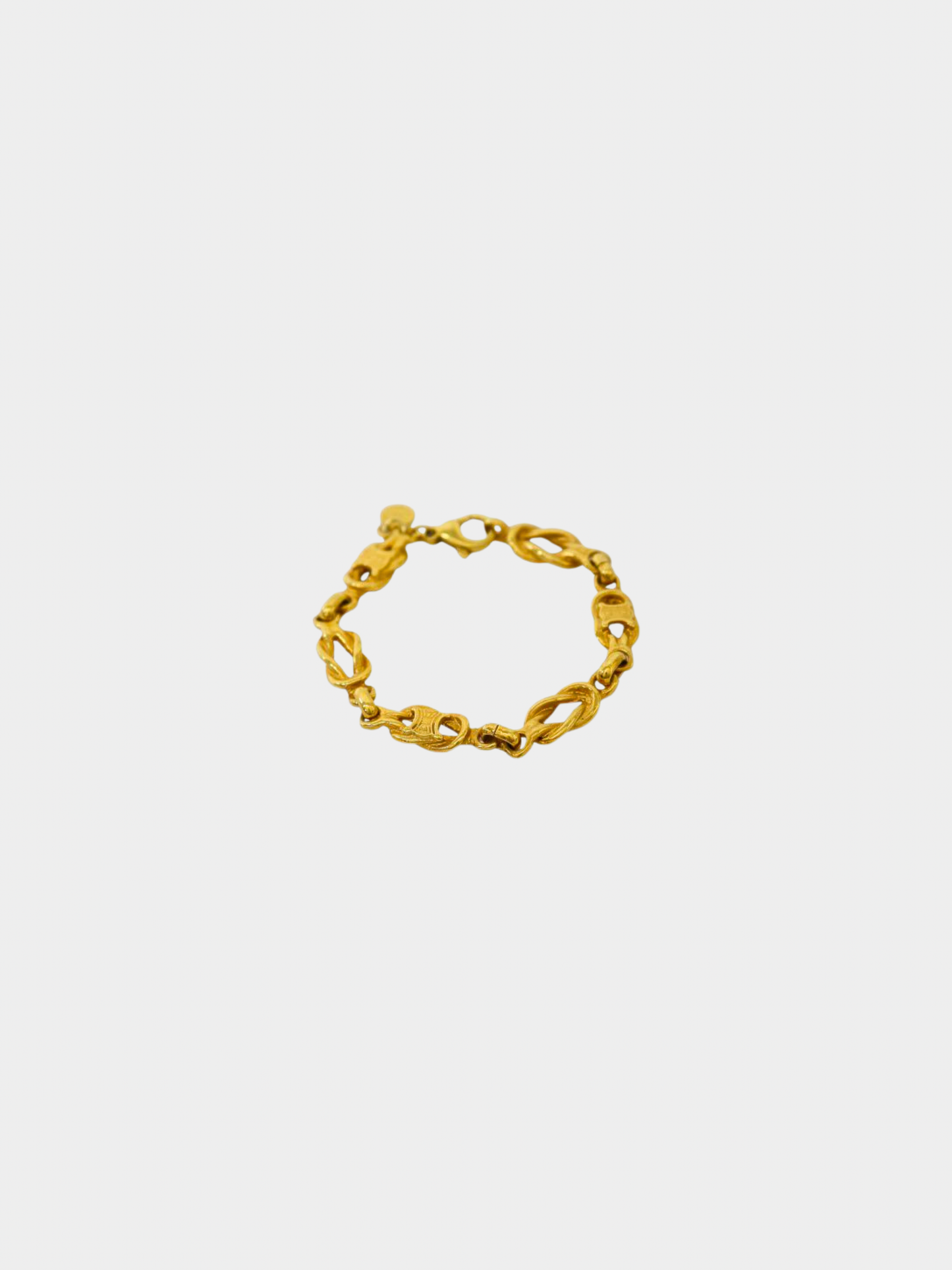 Celine 2000s Gold Triomphe Bracelet