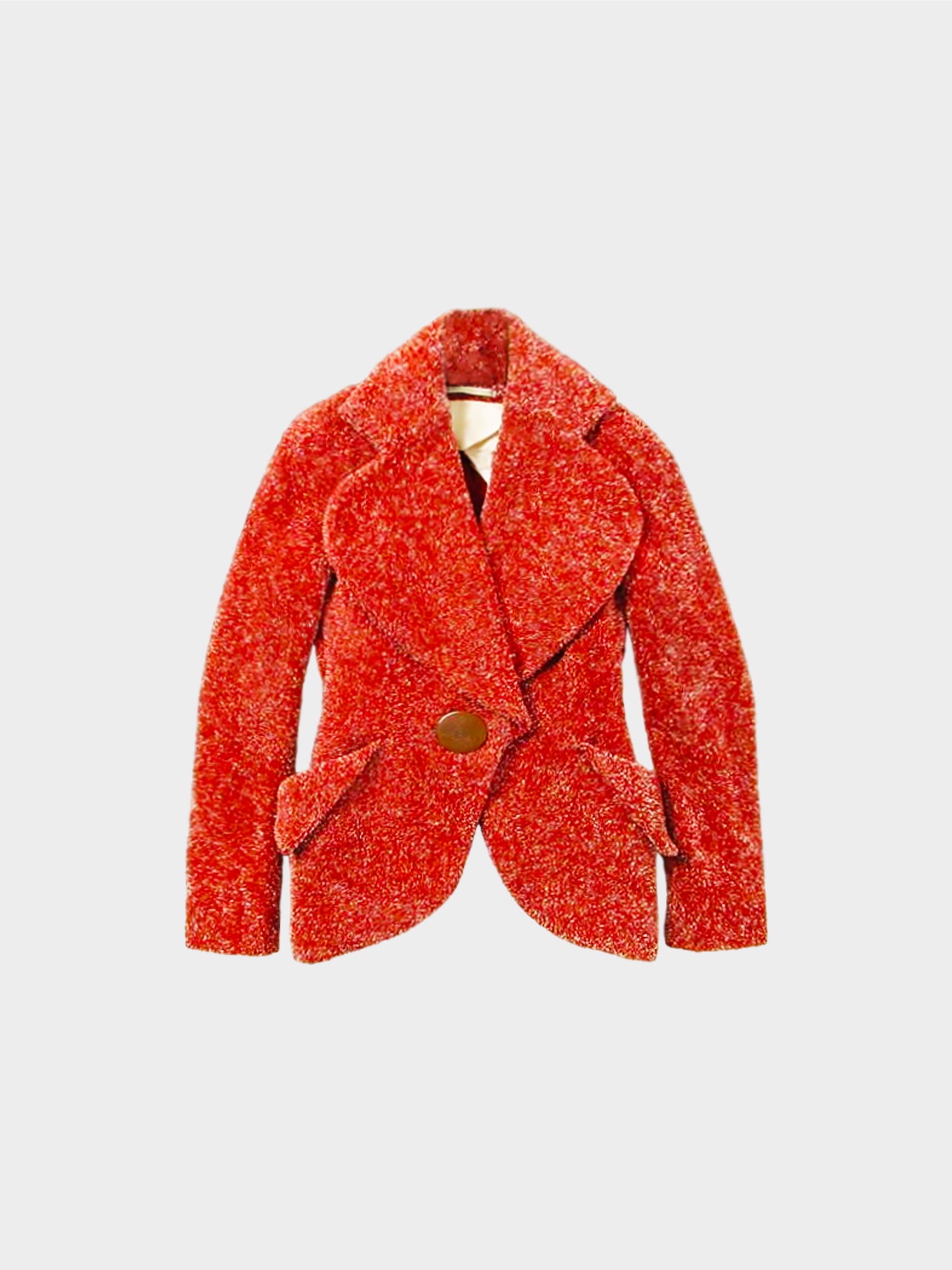 Vivienne Westwood FW 1998 Rare Red Tweed Early Love Jacket