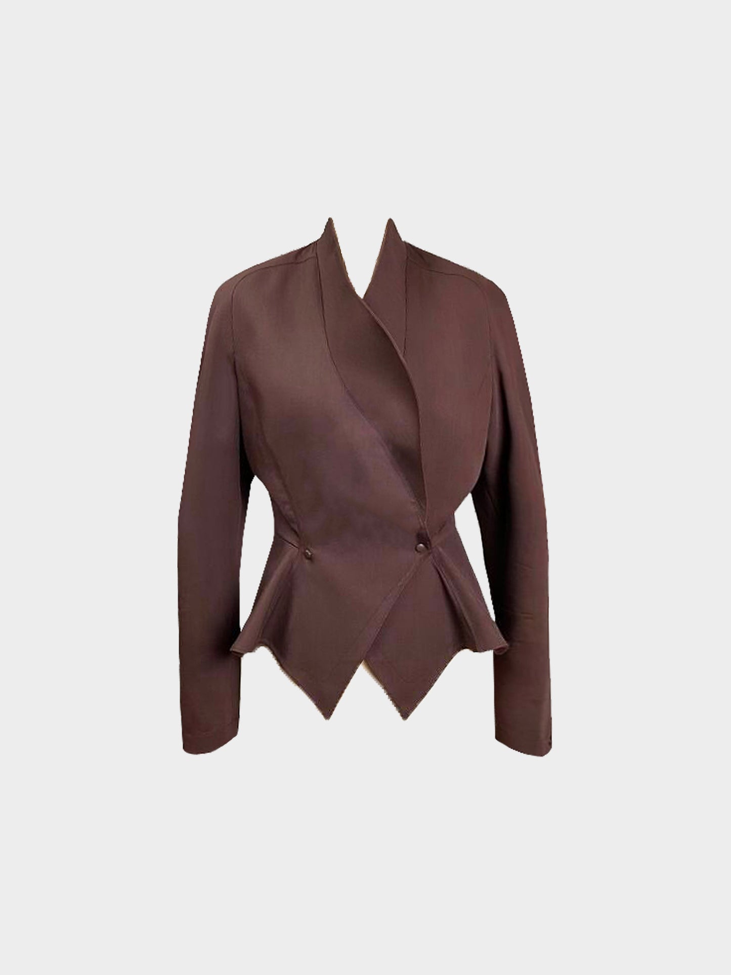 Thierry Mugler 1980s Brown Wool Jacket