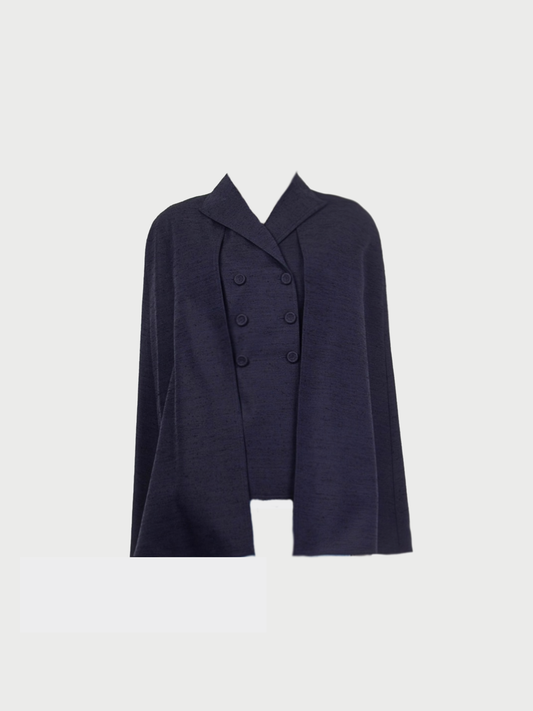 Christian Dior 2000s Navy Cotton Rayon Jacket