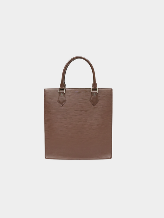 Louis Vuitton 2000s Mocha Epi Sac Plat Tote Bag