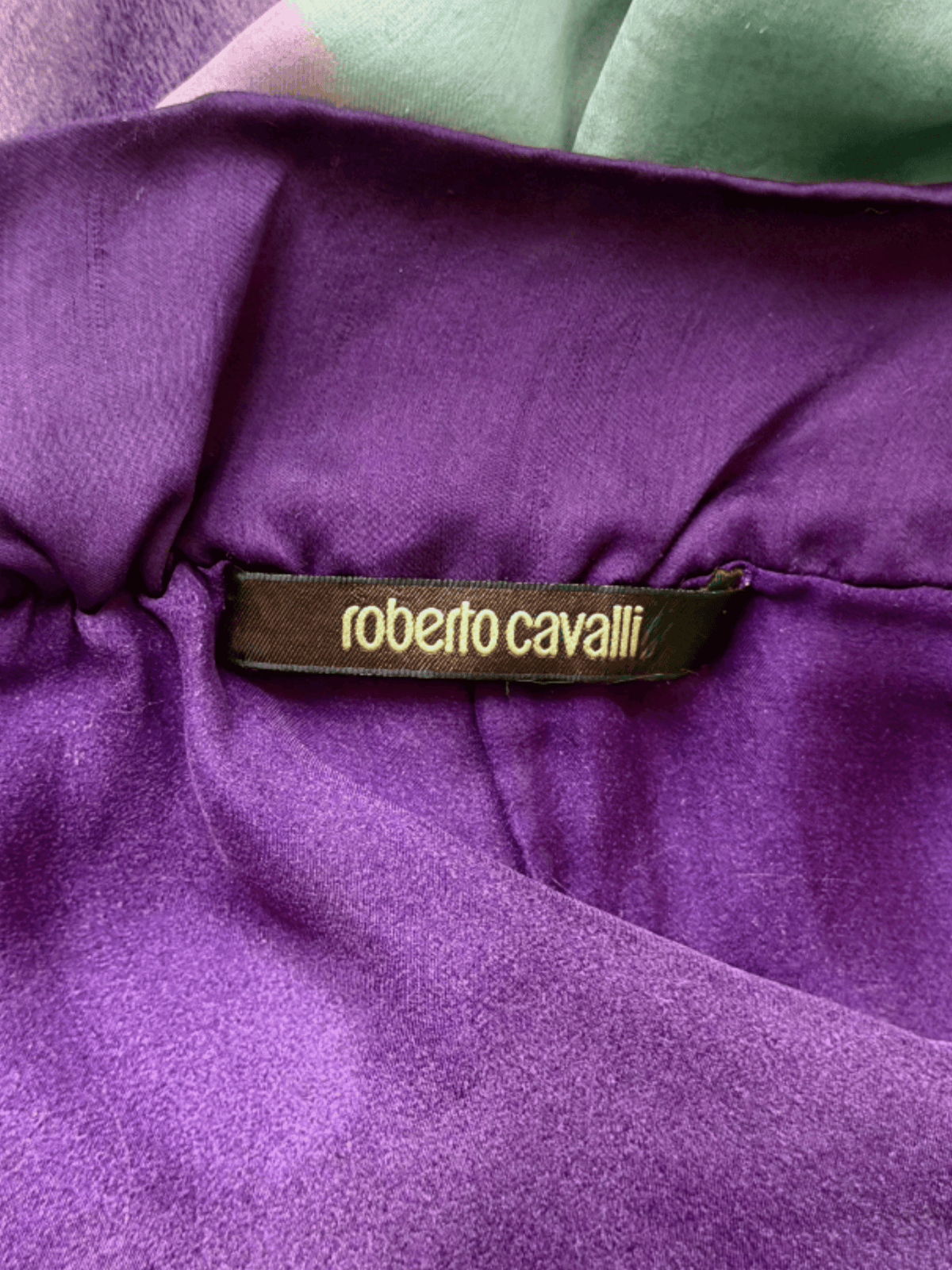 Roberto Cavalli SS 2008 Purple and Blue Blouse