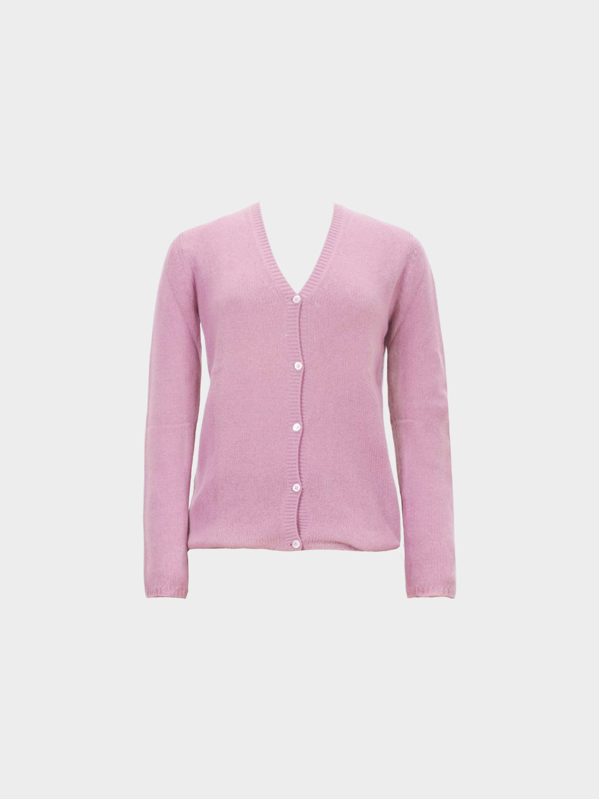 Prada 2000s Pink Cashmere Knitted Cardigan