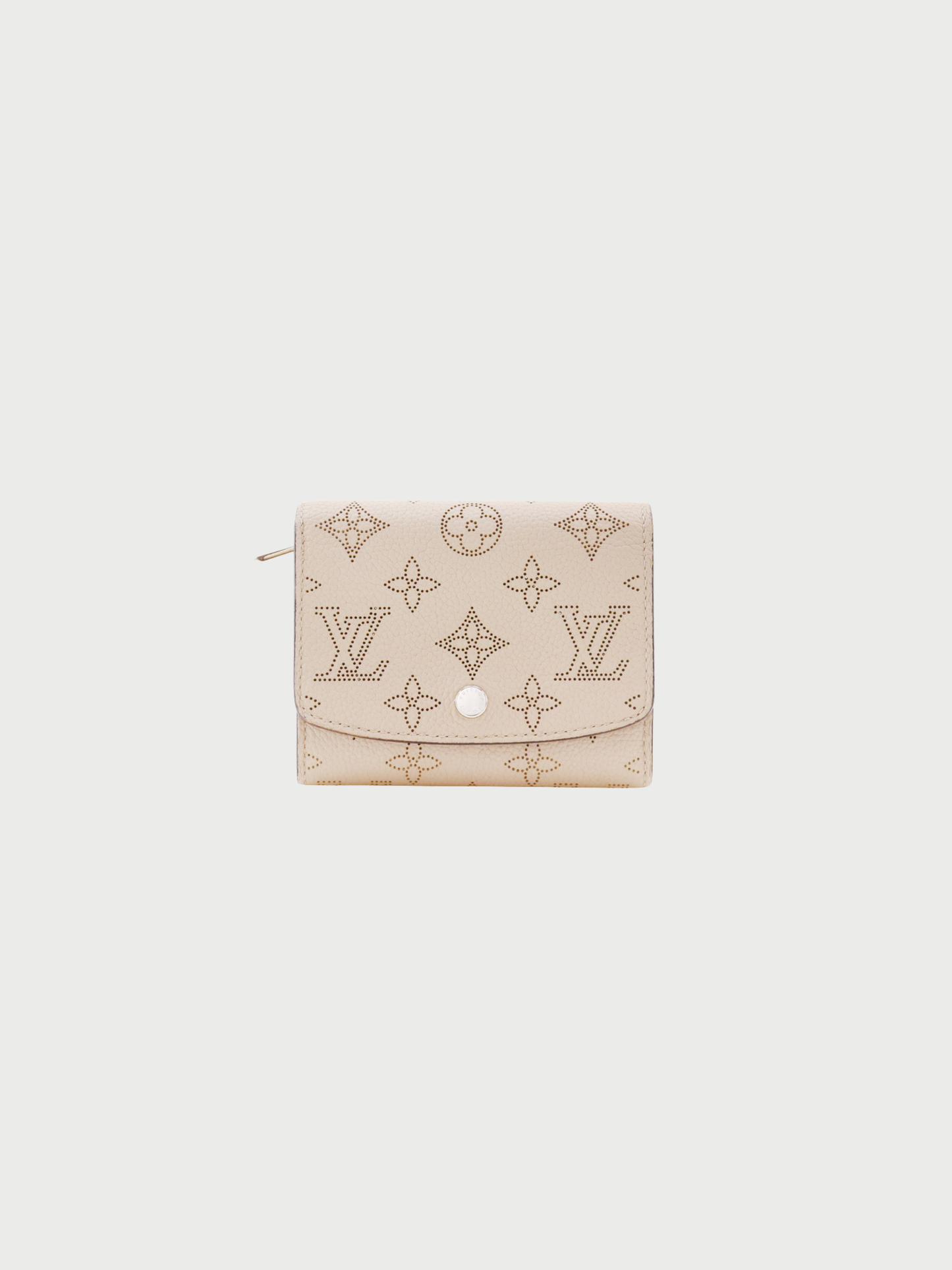 Louis Vuitton 2018 Grey Mahina Leather Iris Compact Wallet