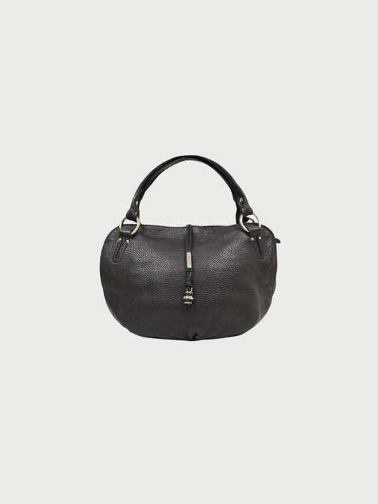 Celine 2000s Black Leather Bittersweet Handbag