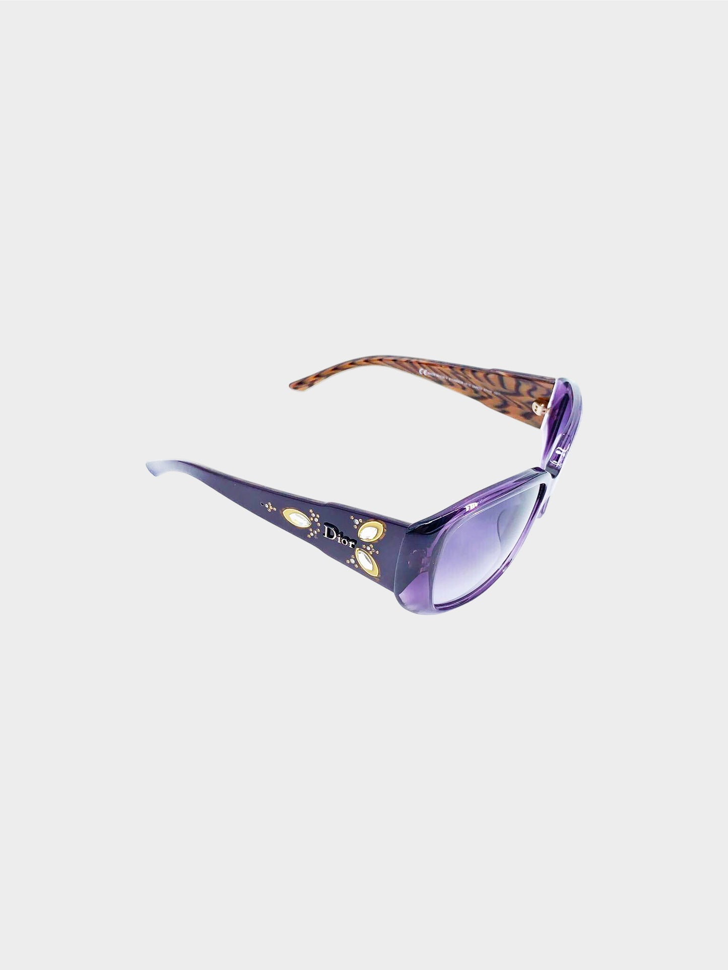 Christian Dior 2010s Purple Ethnidior Sunglasses