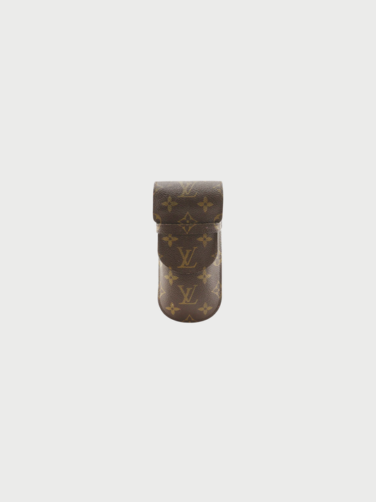 Louis Vuitton 2003 Brown Monogram Canvas Etui Lunette Mule Glasses Case