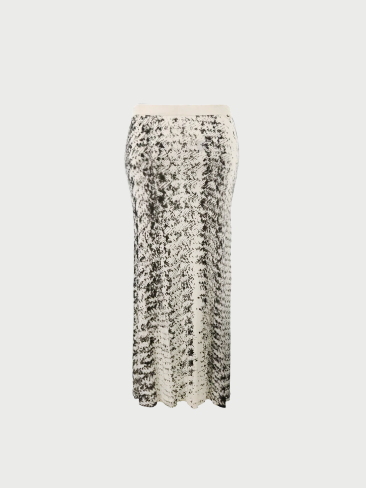 Maison Martin Margiela SS 1999 White Black Rayon Skirt