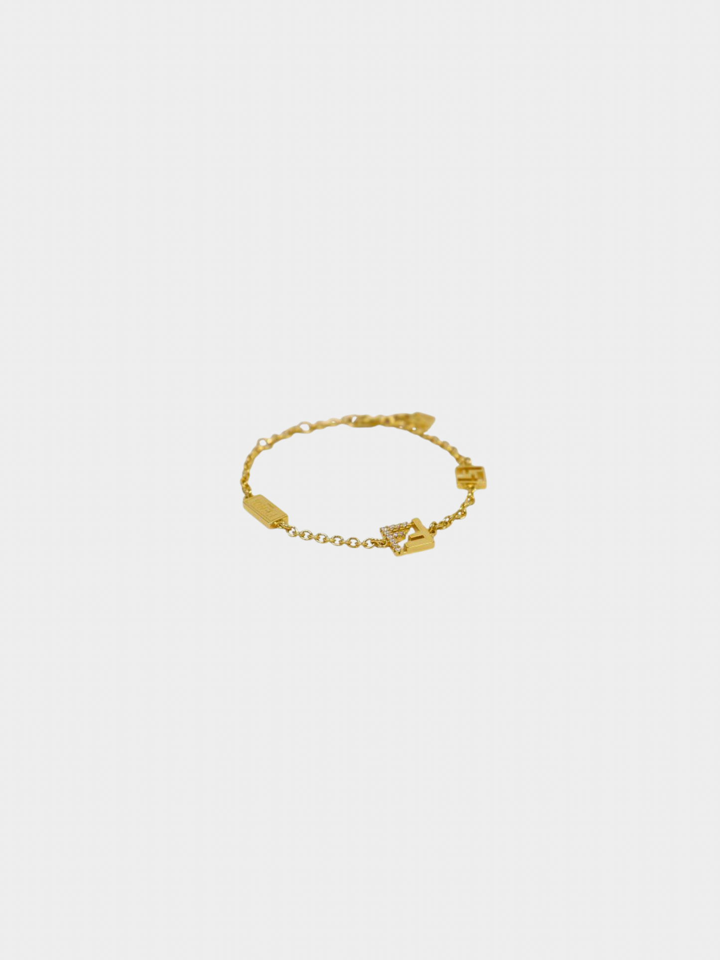 Fendi 2000s Gold Forever Fendi Bracelet
