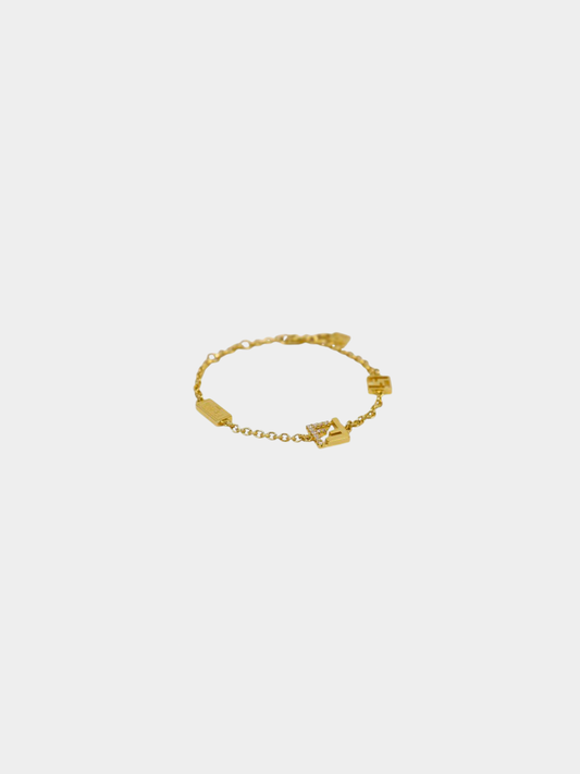 Fendi 2000s Gold Forever Fendi Bracelet