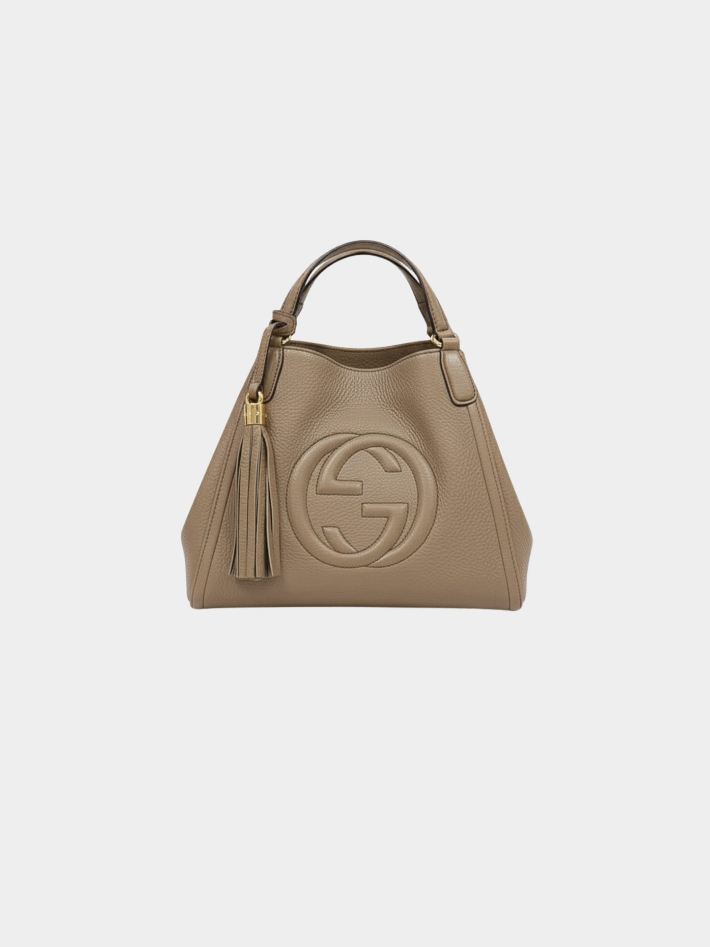 Gucci 2010s Grey Soho Leather 2-Way Bag