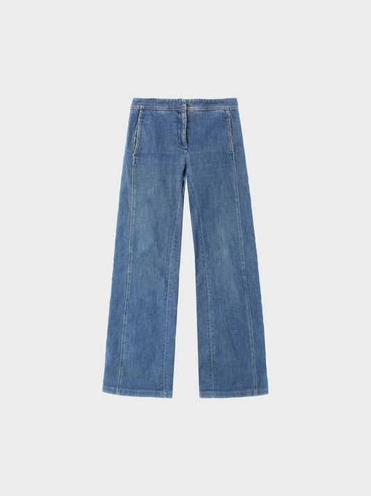 Chanel Cruise 2007 Wide Leg Flared Denim Pants